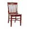 Flash Furniture Dining Chair, School House Back, Mah Wood XU-DG-W0006-MAH-GG - alternate 1